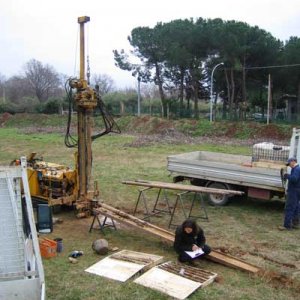 Cantiere a Colle Romito: compilazione stratigrafica